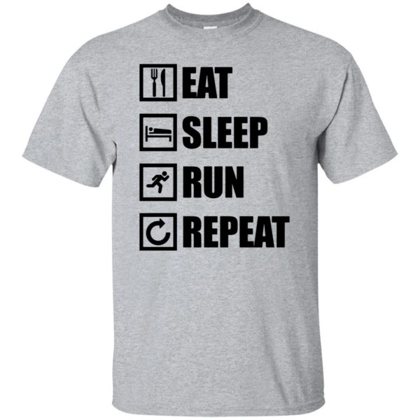 eat sleep run repeat - sport grey