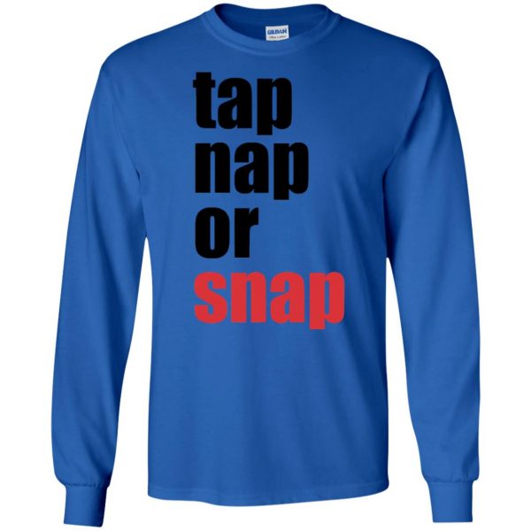 Tap Nap Or Snap long sleeve - royal blue
