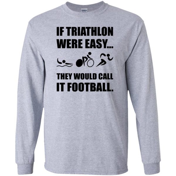 Triathlon Were Easy long sleeve - sport grey