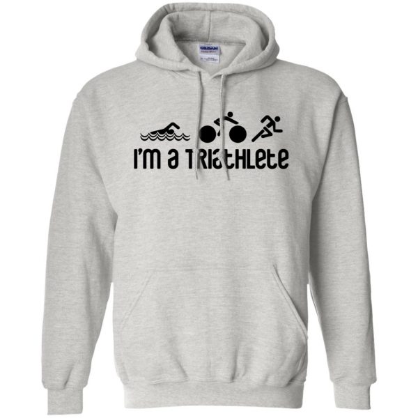 I'm a Triathlete hoodie - ash