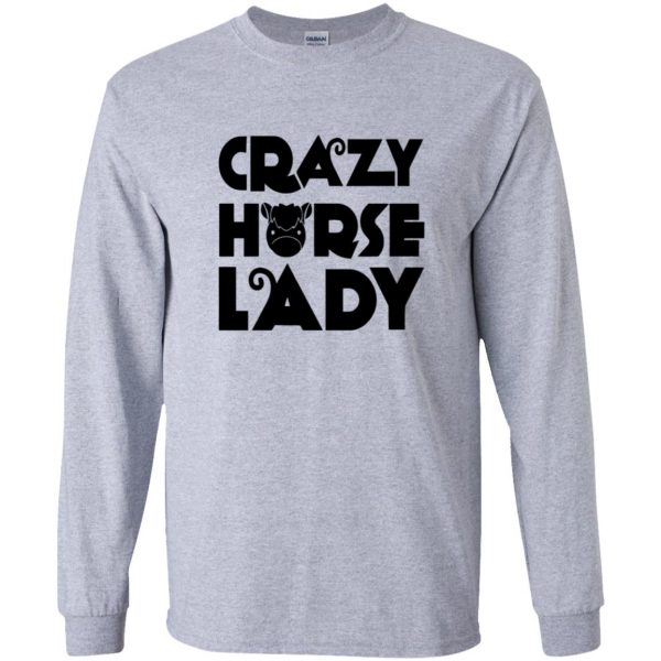 crazy horse t shirt long sleeve - sport grey