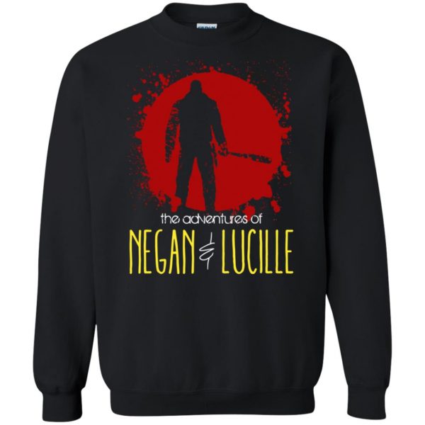 lucille bat t shirt sweatshirt - black