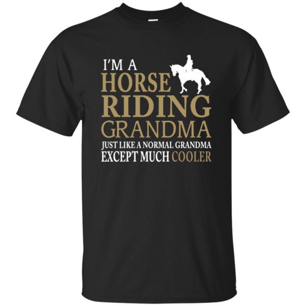 I'M A HORSE RIDING GRANDMA - black