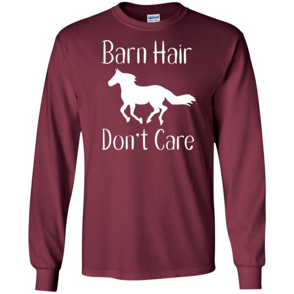 Barn Hair Don't Care long sleeve - maroon