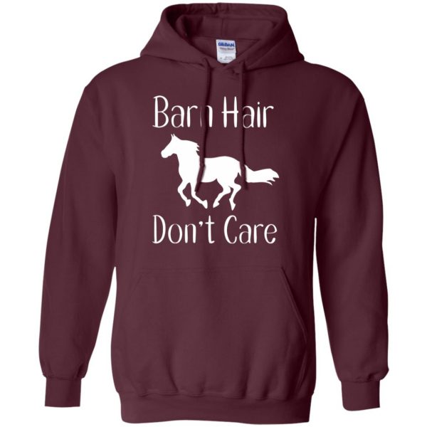 Barn Hair Don't Care hoodie - maroon