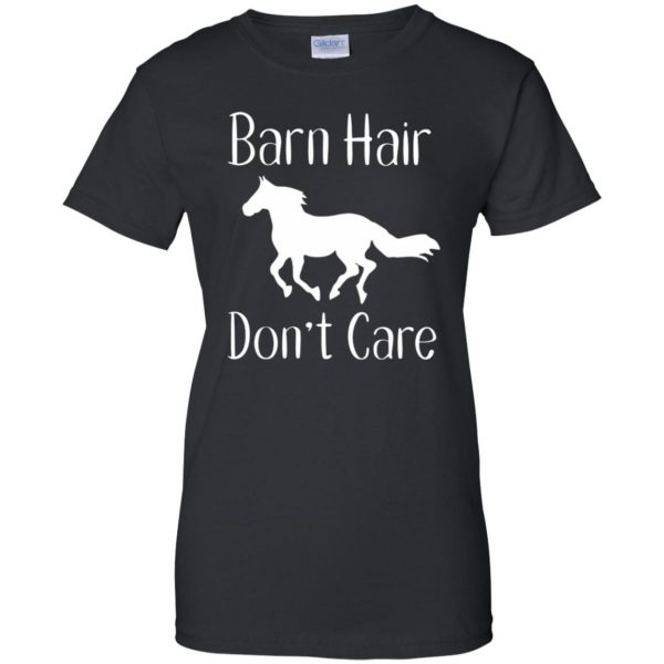 Barn Hair Don't Care womens t shirt - lady t shirt - black