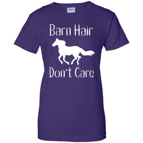 Barn Hair Don't Care womens t shirt - lady t shirt - purple