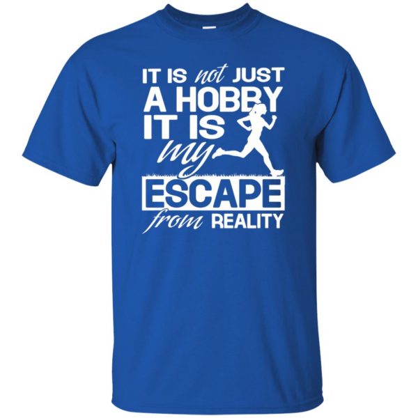Running Hobby t shirt - royal blue