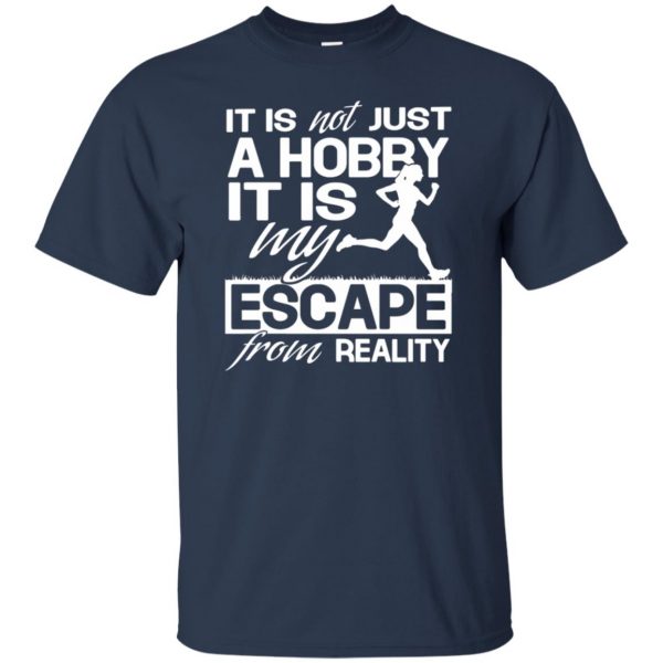 Running Hobby t shirt - navy blue