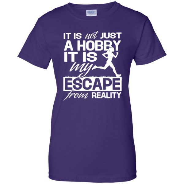 Running Hobby womens t shirt - lady t shirt - purple