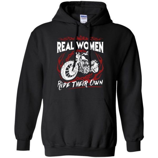 womens biker t shirts hoodie - black