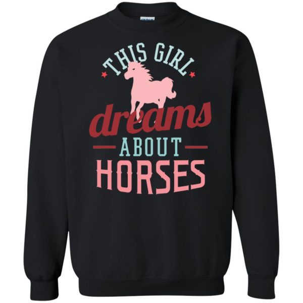 Horse Dreamer Girl sweatshirt - black