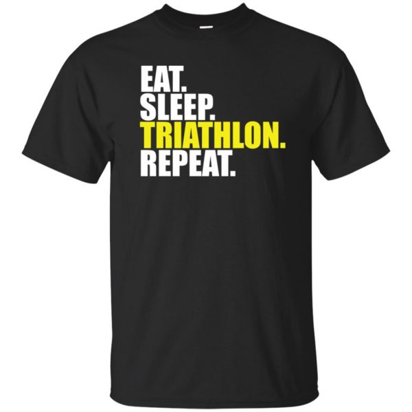 Eat Sleep Triathlon Repeat - black