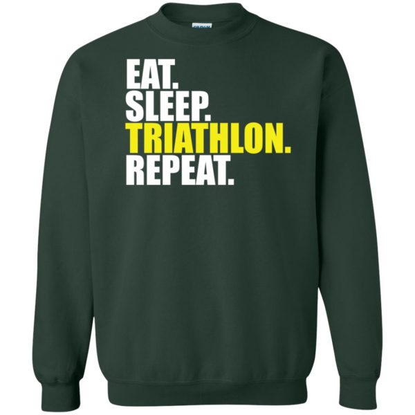 Eat Sleep Triathlon Repeat sweatshirt - forest green