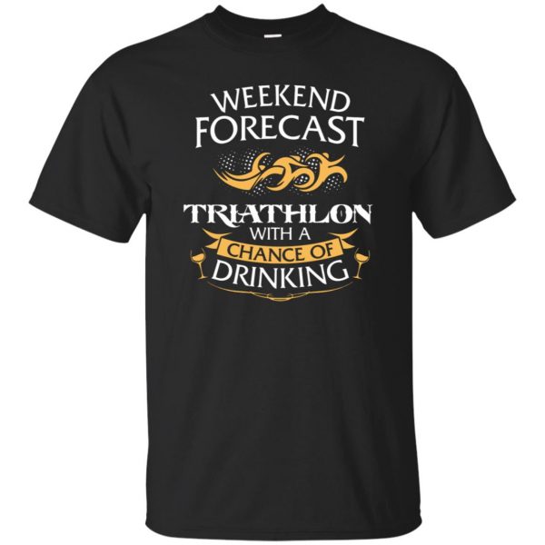 Weekend Forecast Triathlon With A Chance Of Drinking - black
