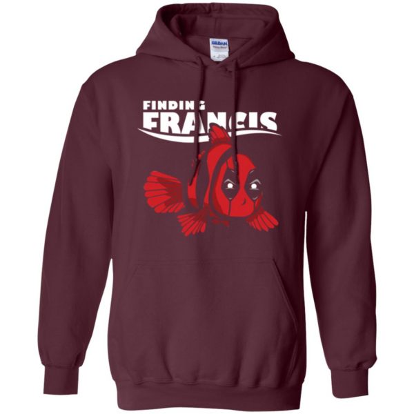 finding francis shirt hoodie - maroon