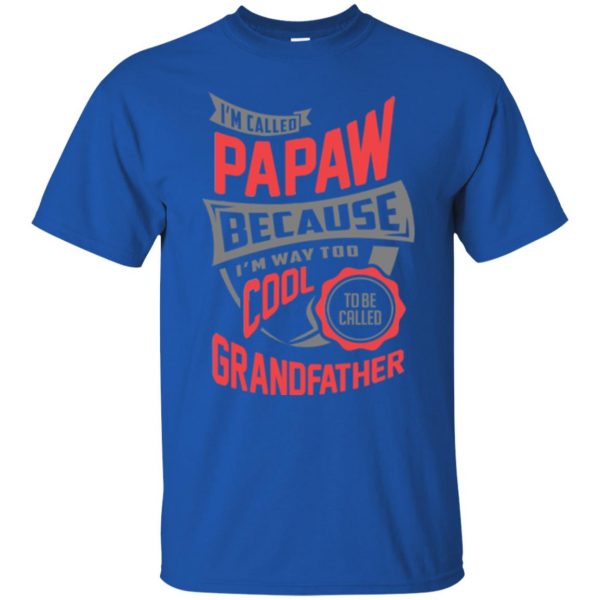 papaw shirt t shirt - royal blue