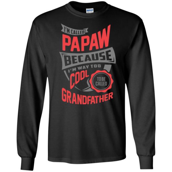 papaw shirt long sleeve - black