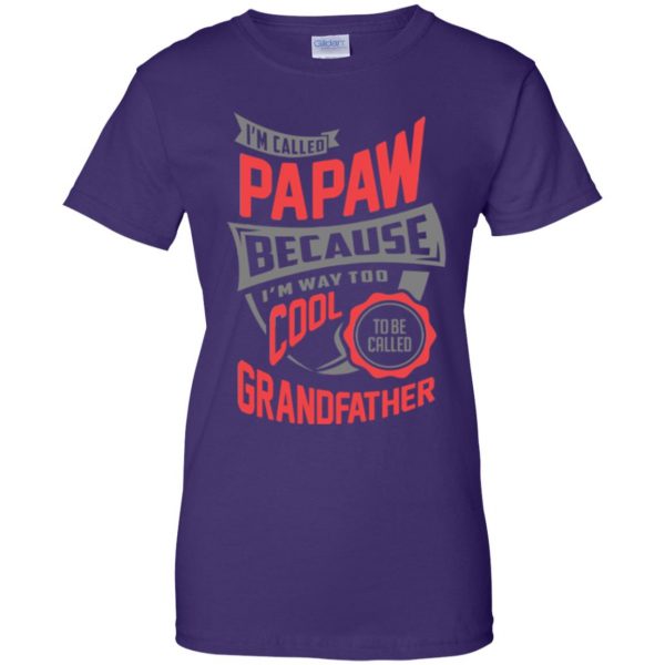 papaw shirt womens t shirt - lady t shirt - purple