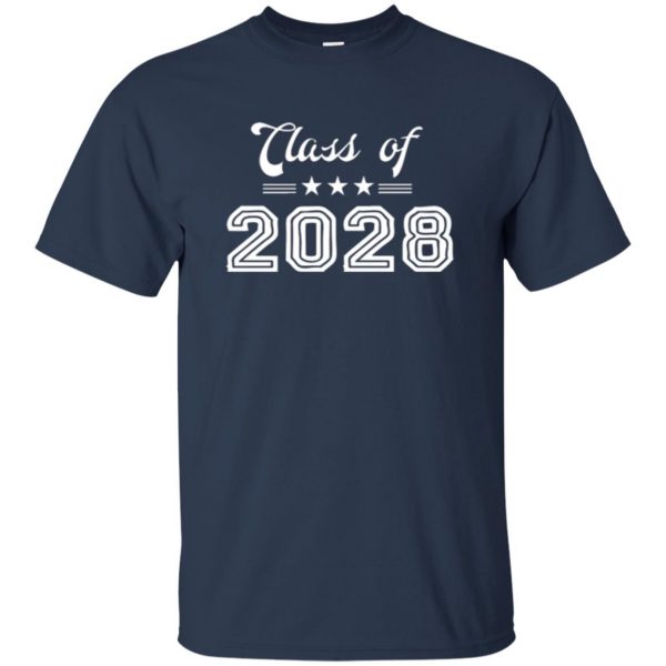 class of 2028 shirt t shirt - navy blue