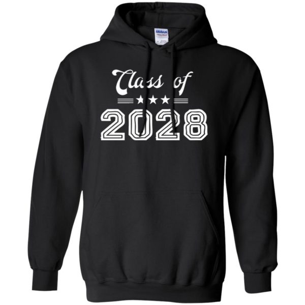 class of 2028 shirt hoodie - black