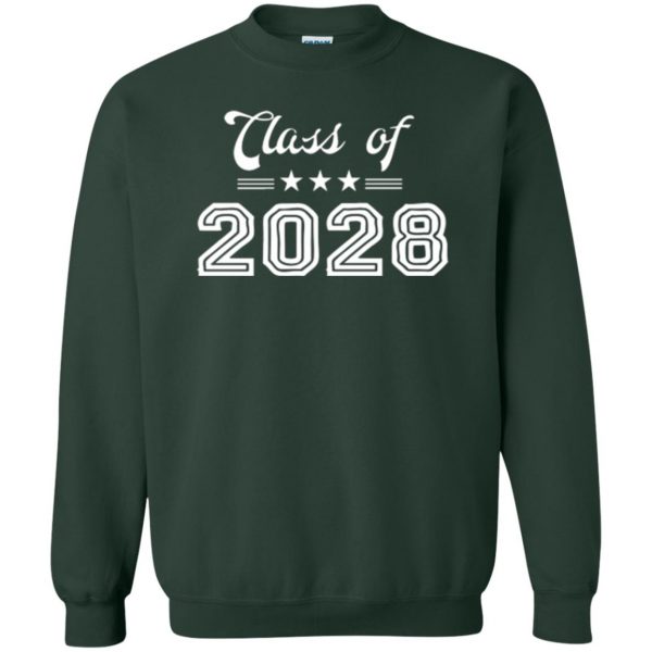 class of 2028 shirt sweatshirt - forest green