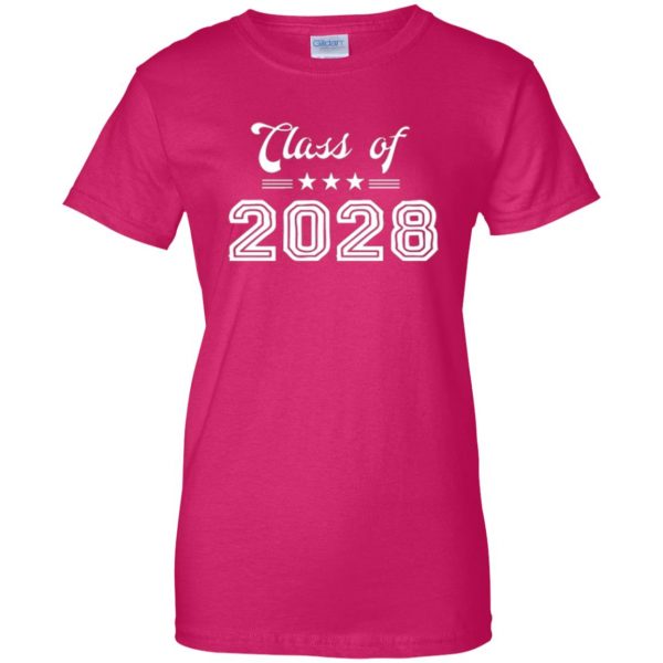 class of 2028 shirt womens t shirt - lady t shirt - pink heliconia