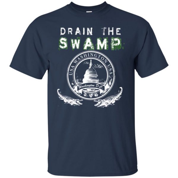 drain the swamp t shirt t shirt - navy blue
