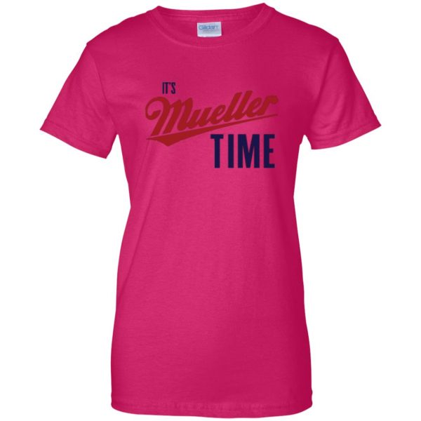 mueller time t shirt womens t shirt - lady t shirt - pink heliconia