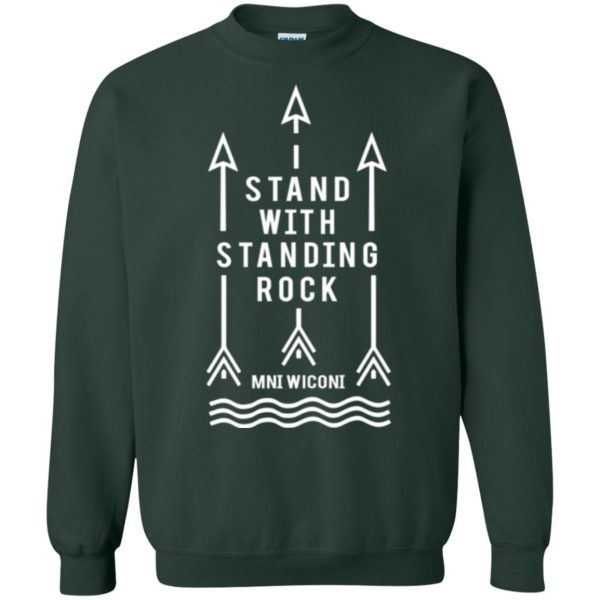 standing rock shirt sweatshirt - forest green