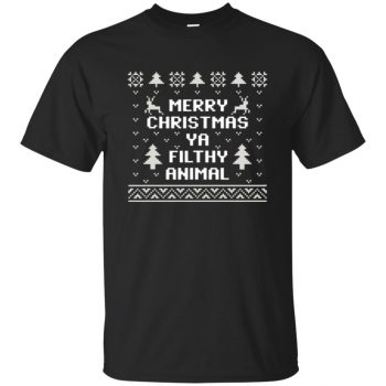merry christmas you filthy animal - black