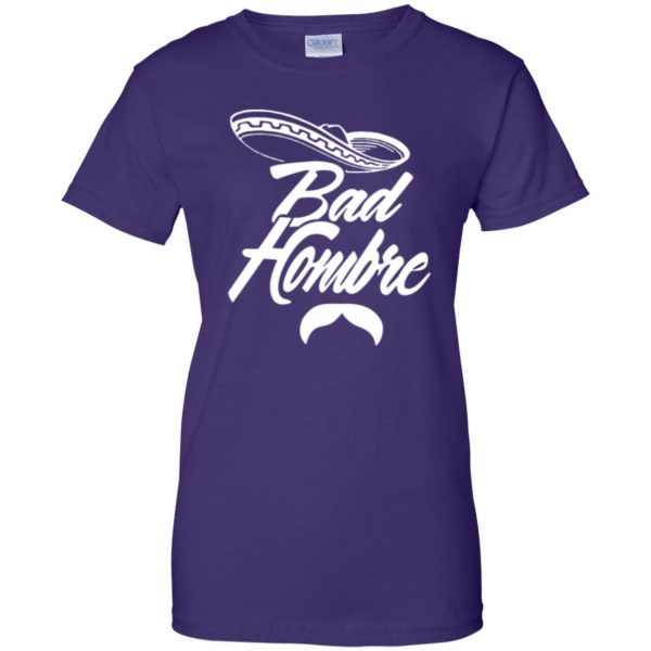 bad hombre t shirt womens t shirt - lady t shirt - purple