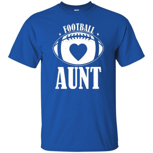 football aunt shirts t shirt - royal blue