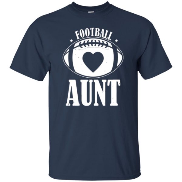 football aunt shirts t shirt - navy blue