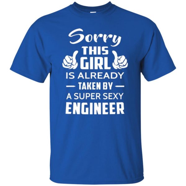 mechanic girlfriend shirt t shirt - royal blue