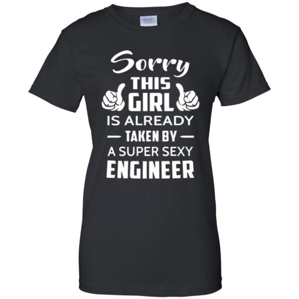 mechanic girlfriend shirt womens t shirt - lady t shirt - black