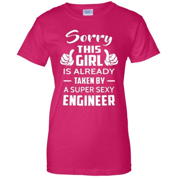 mechanic girlfriend shirt womens t shirt - lady t shirt - pink heliconia