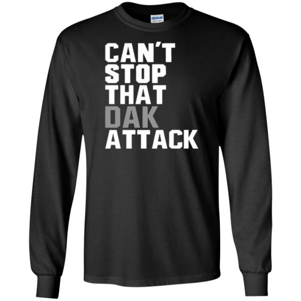 dak attack shirt long sleeve - black