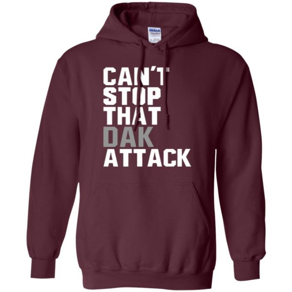 dak attack shirt hoodie - maroon