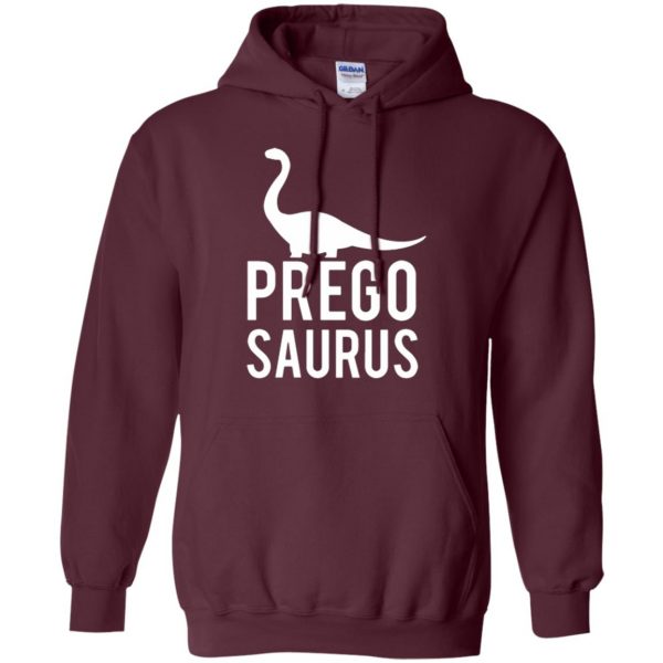 pregosaurus shirt hoodie - maroon