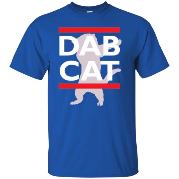 dab cat shirt t shirt - royal blue