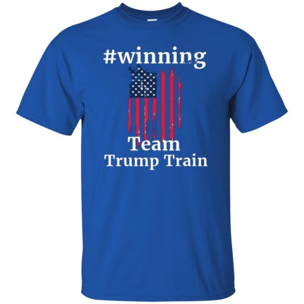 trump train shirt t shirt - royal blue