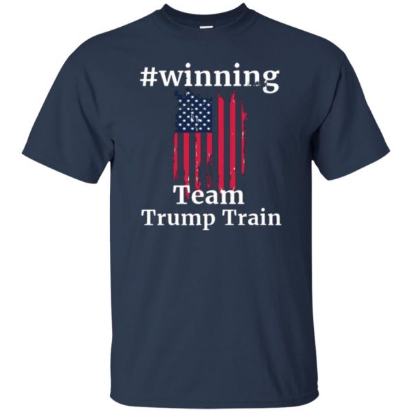 trump train shirt t shirt - navy blue