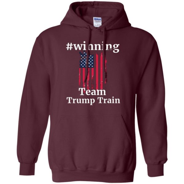 trump train shirt hoodie - maroon