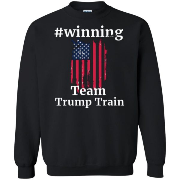 trump train shirt sweatshirt - black