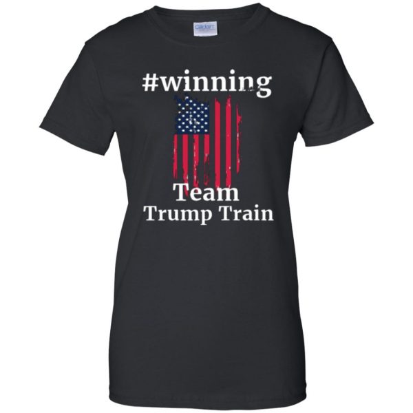 trump train shirt womens t shirt - lady t shirt - black