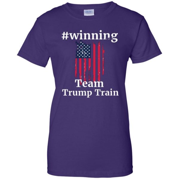 trump train shirt womens t shirt - lady t shirt - purple