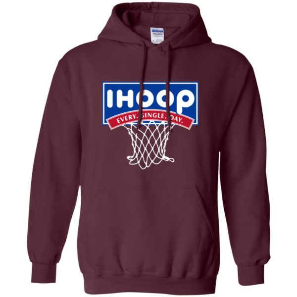 ihoop shirt hoodie - maroon