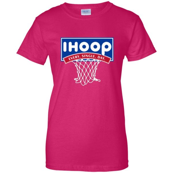 ihoop shirt womens t shirt - lady t shirt - pink heliconia