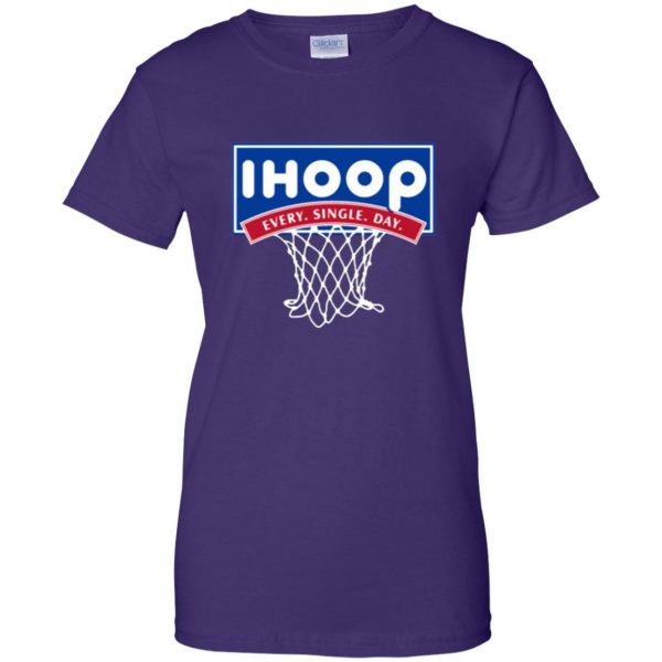 ihoop shirt womens t shirt - lady t shirt - purple